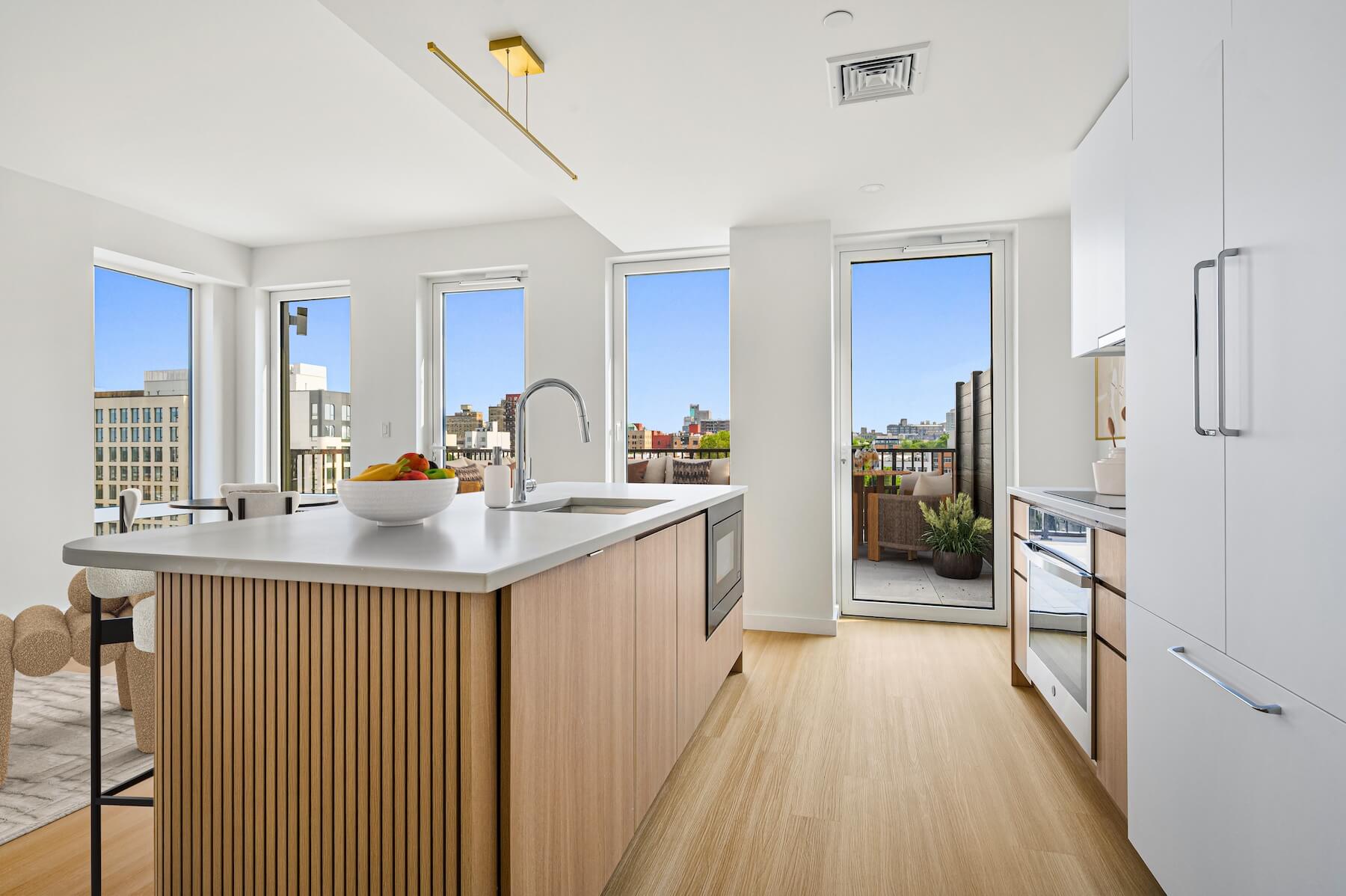 Modern kitchen in Prosper Apartments