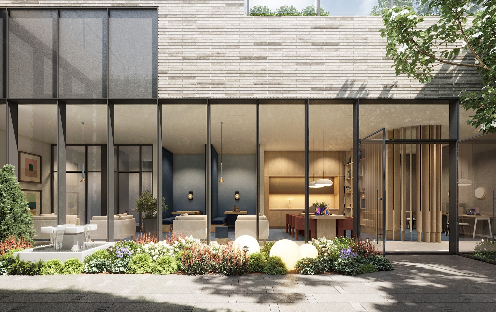 Business Lounge at Prosper luxury apartments Prospect Heights